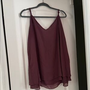 Burgundy Torrid layered Tank